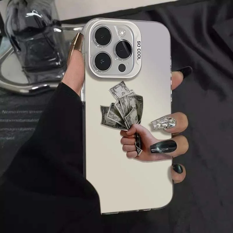 

Holding US Dollars Phone Case For iPhone 17 15 16 13 14 12 11 Pro Max 17 Pro 15 16 14 Plus 13 Pro 16E SE XR XS X 11 14 Pro Cover