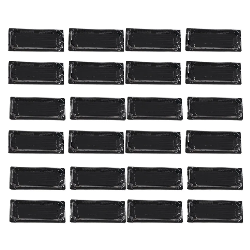 50Pcs Thick Disposable Sushi Food Containers Eco Friendly Non Toxic Leak Proof Take Out Boxes for Restaurants Catering Leftovers