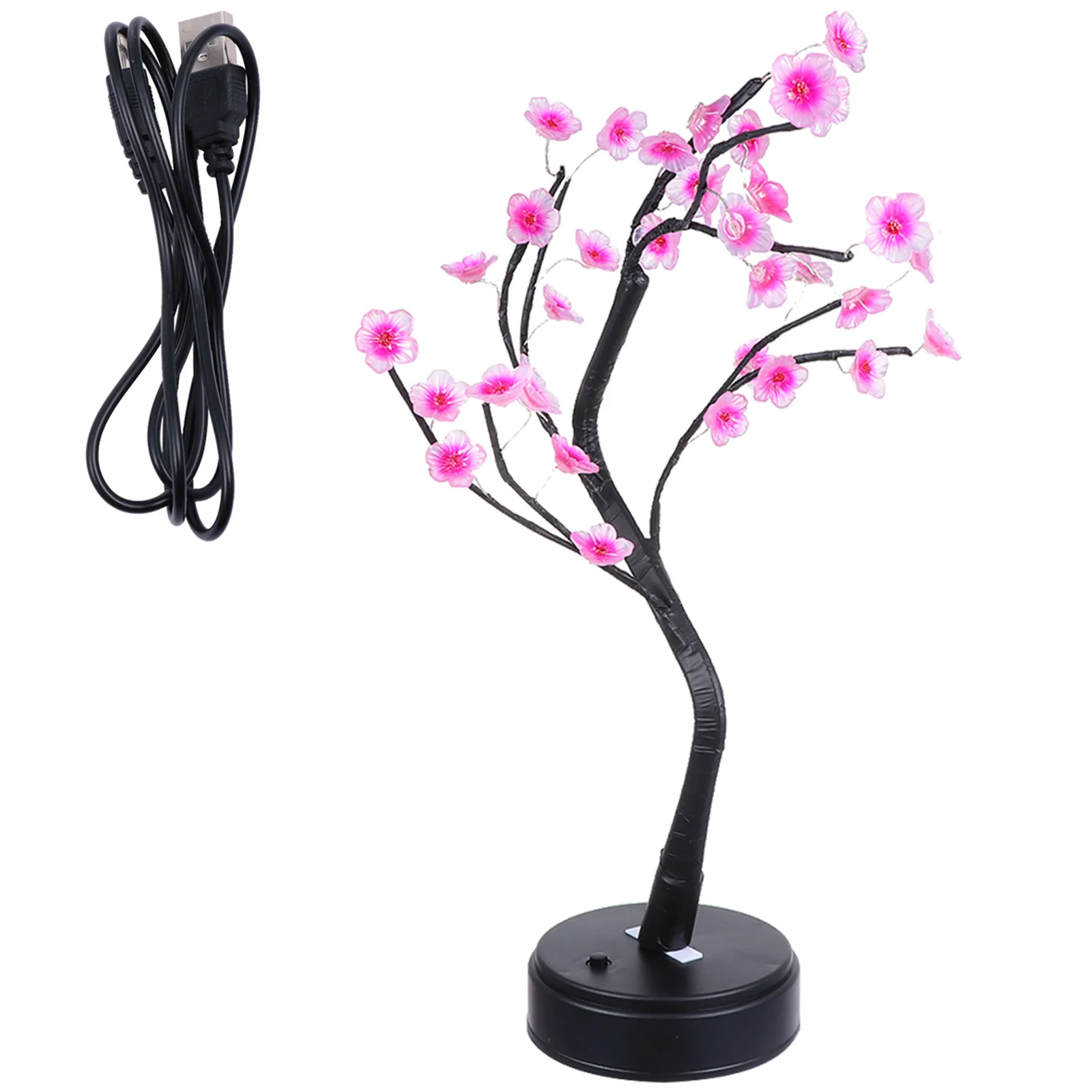 1 قطعة LED ضوء الليل الزخرفية شجرة البرقوق شكل أباجورة غرفة المنزل حفلة ليلة ضوء LED مصباح