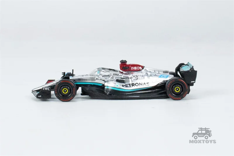 Tarmac Works 1:64 MB F1 W13 E#63 G.Russell Sao Paulo Grand Prix 2022 Winner Diecast Model Car