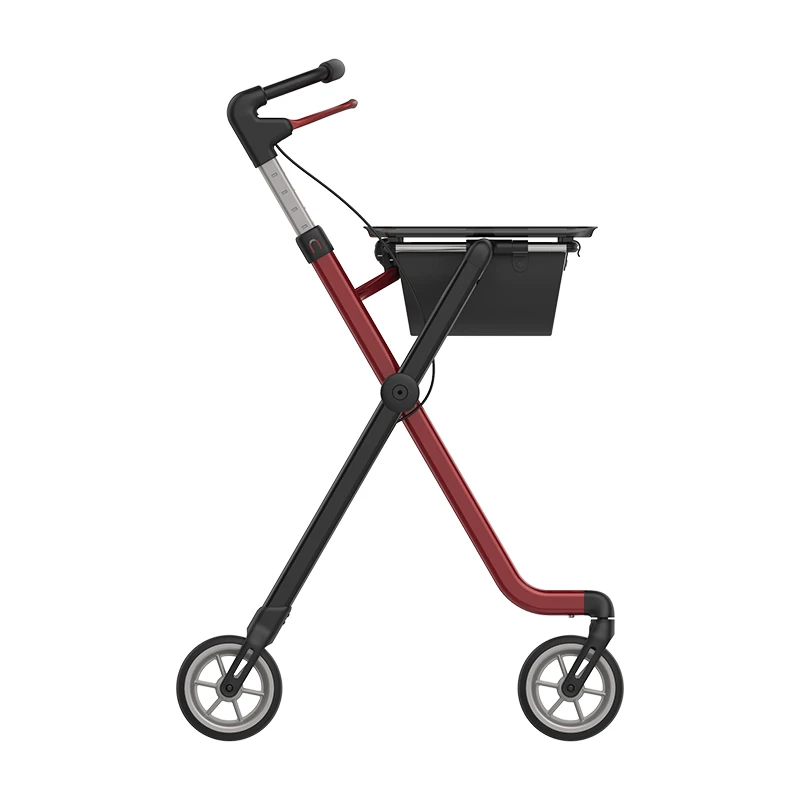 Free installation of elderly walker four-wheeled hand-pushed walker rehabilitation walking aid portable