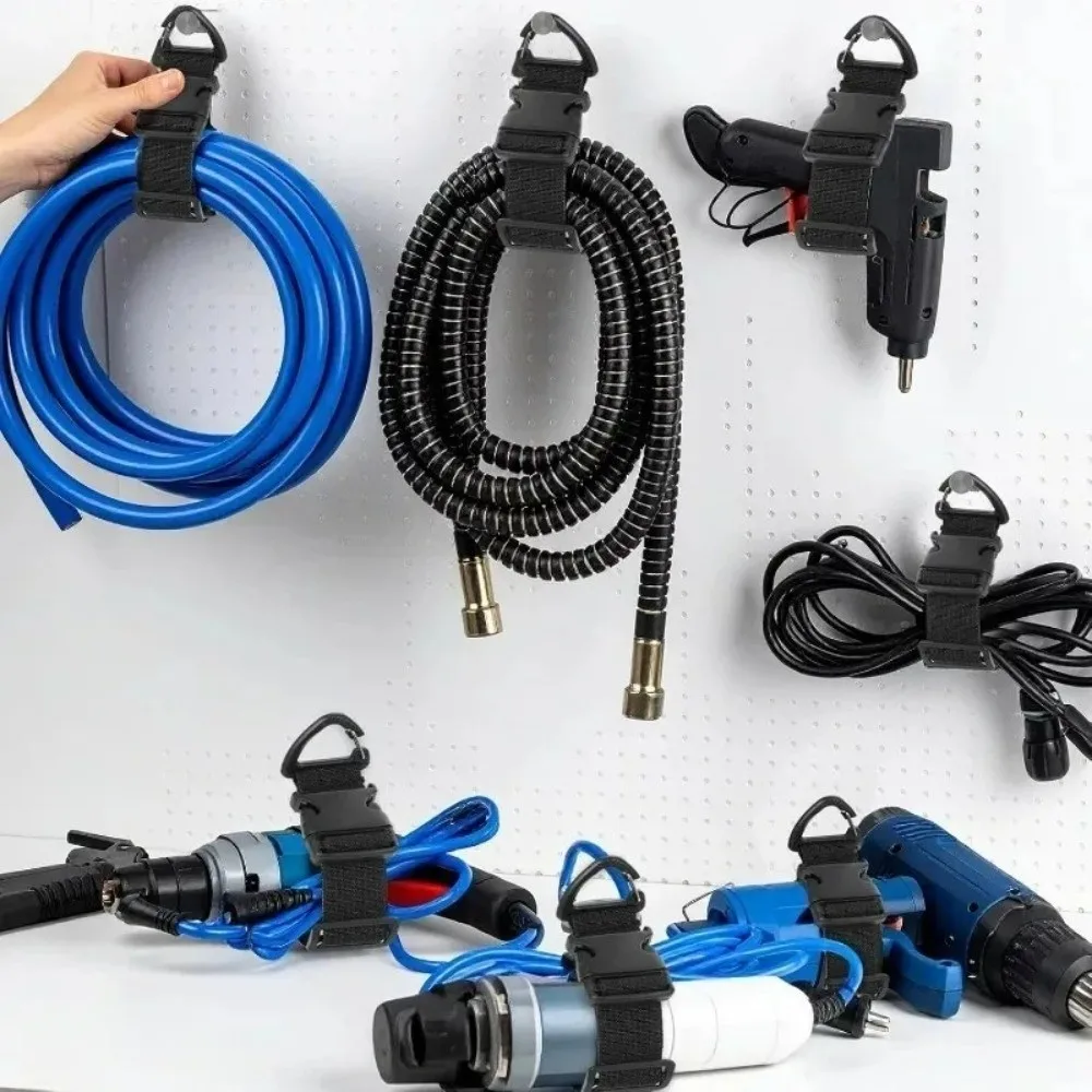 Multifunctional 45cm Extension Cord Organizer Heavy-Duty 3-Axis Buckle Cord Holder Nylon Adjustable Wire Manager Workshop