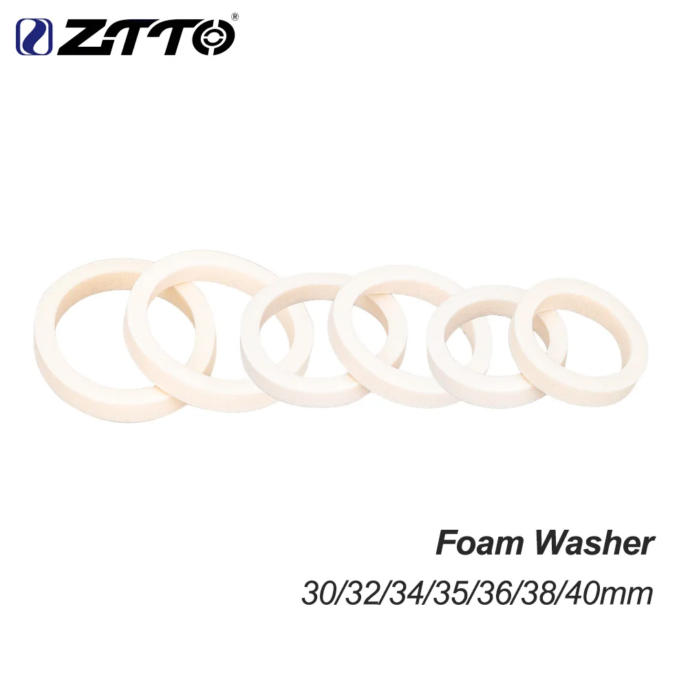 ZTTO Bicycle Fork Sponge Ring Dust Oil Seal Foam Washer MTB Road Bike Suspension Oil Absorbing Sponge Ring 30/32/34/35/3638/40mm