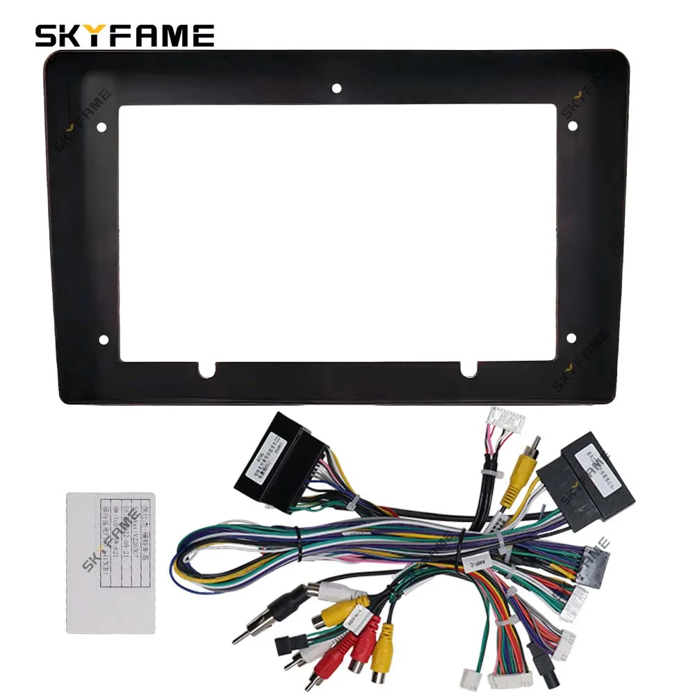 SKYFAME Car Frame Fascia Adapter Canbus Box Decoder Android Radio Dash Fitting Panel Kit For Ford F250 F350
