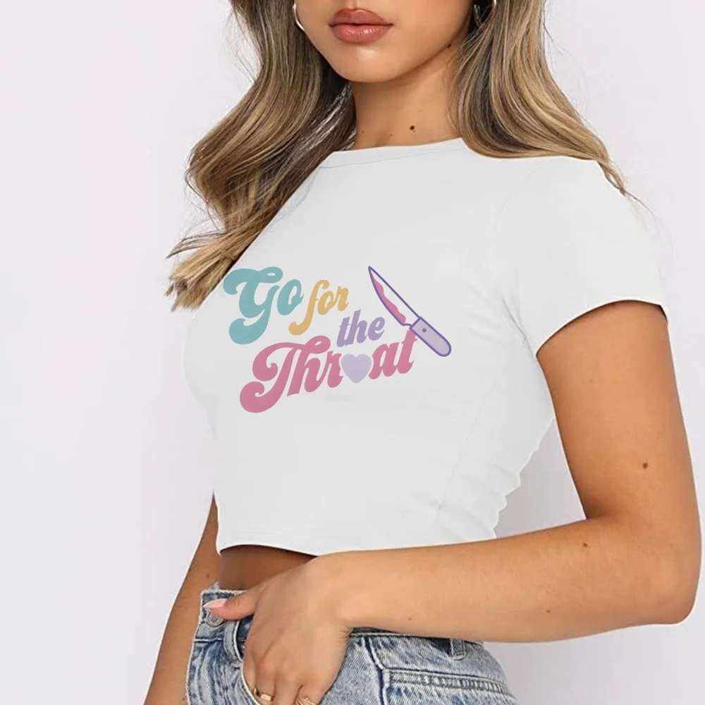 Melanie Crop Top dla kobiet Krótki rękaw Casual Ladies Tops Martinez Portals Singer Music T Shirt dla mężczyzn z nadrukiem Biały T Shirt