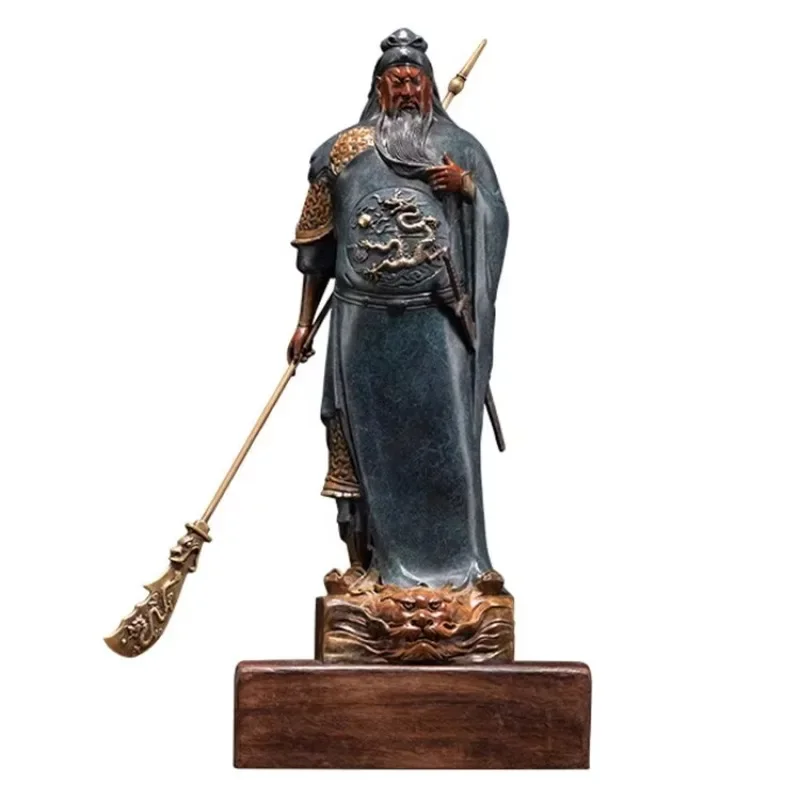 Brass feng shui products indoor Guan Yu Emperor God of Wealth, General Guan Gong statue