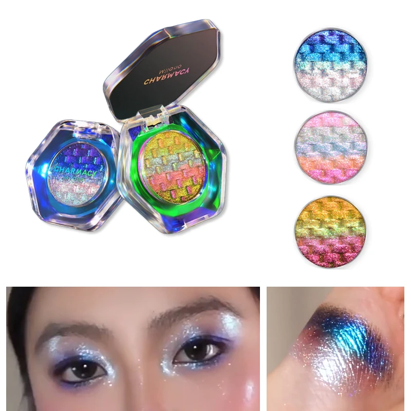 ชาเมอรี่ คาเมเลี่ยน เรนโบว์ สปาร์คกลิ้ง ไฮไลท์ อายแชโดว์ เมทัลลิค ไชน์ ไบรท์ ไล่เฉดสี 5 สี ความอิ่มตัวสูง