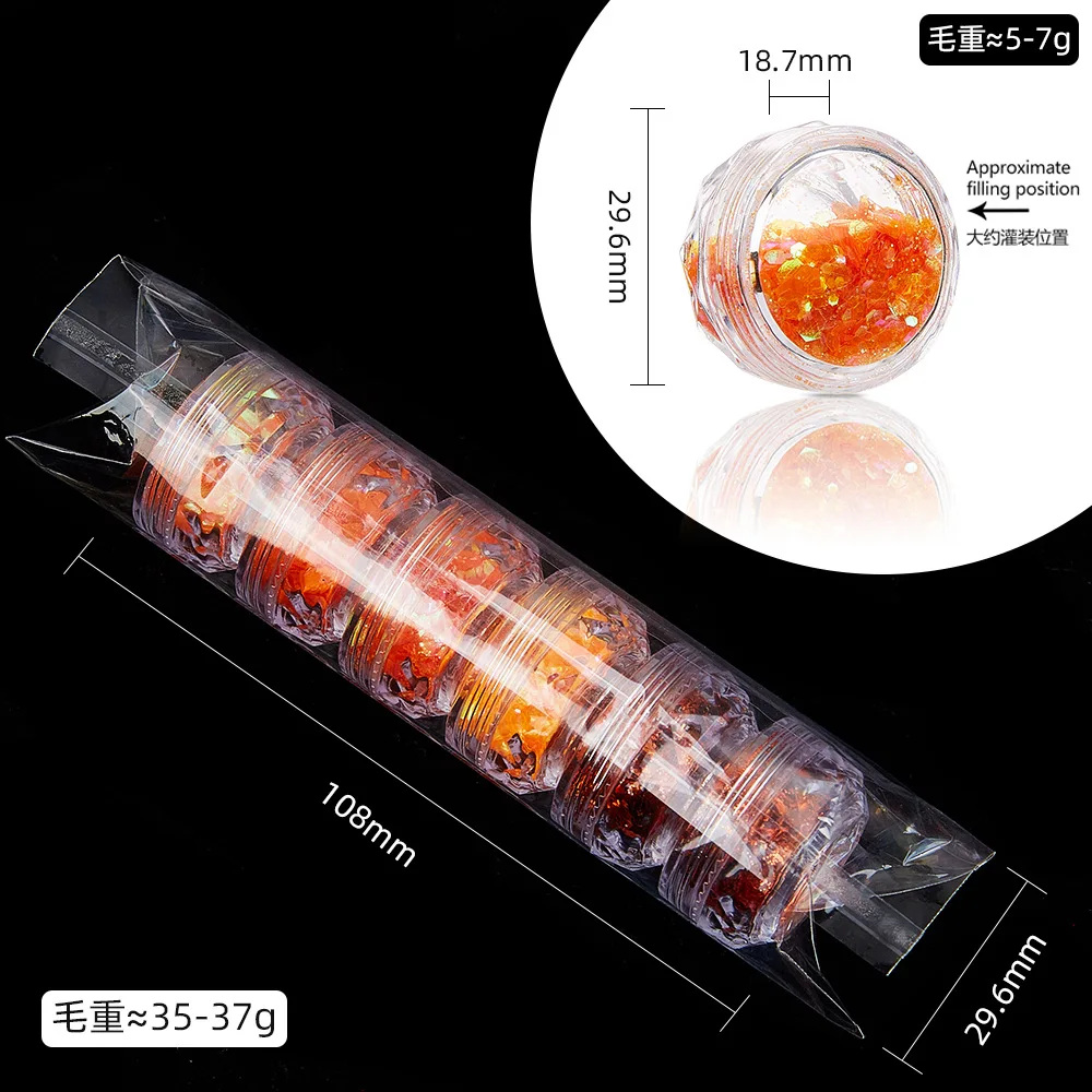 2025 nowe mieszane cekiny do zdobienia paznokci brokatowy proszek laserowy brokat w proszku