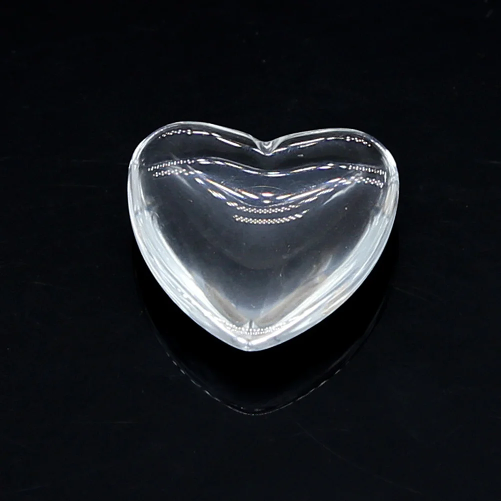 100Pcs DIY Heart Shaped Jewelry Stickers 25mm Glass Sticker Ornament for Pendant Earring Craft DIY Pendant Accessory