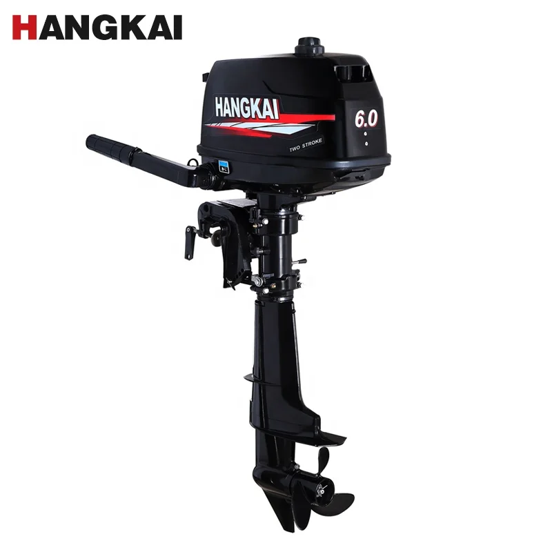 Hangkai 5HP เครื่องยนต์เบนซิน2จังหวะระบายความร้อนด้วยน้ำสำหรับเรือพอง