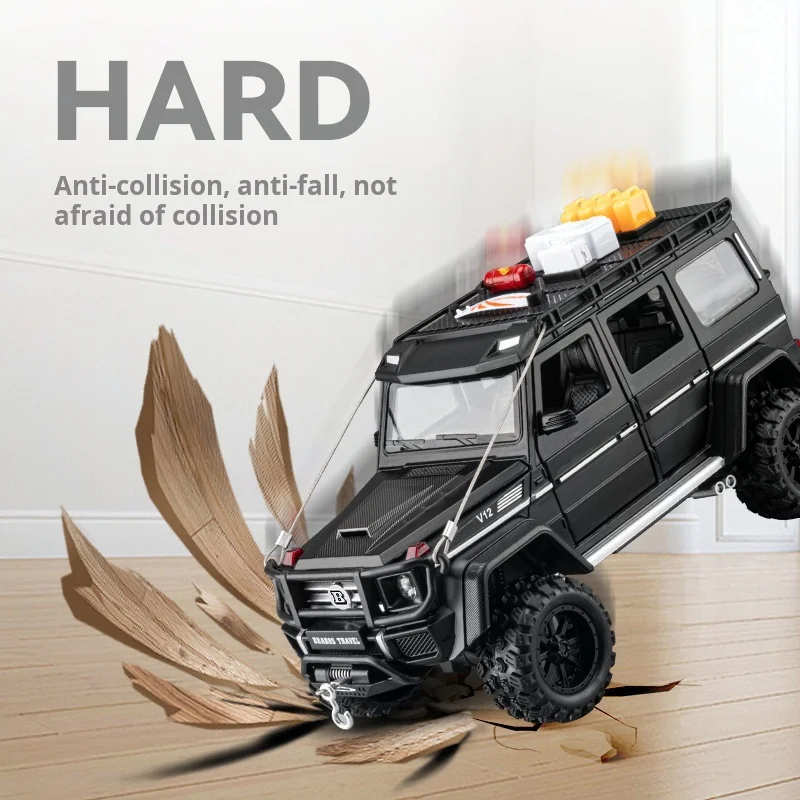 

1:24 Boxed G550 Modified Version Simulation Alloy 4WD Off-Road Vehicle Model Boys Toy Collectible Ornament Light & Sound