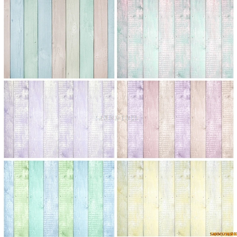 Shuozhike-薄い布の写真の背景、レトロな木の板、肖像画の背景、写真スタジオの小道具、ZLSY-70