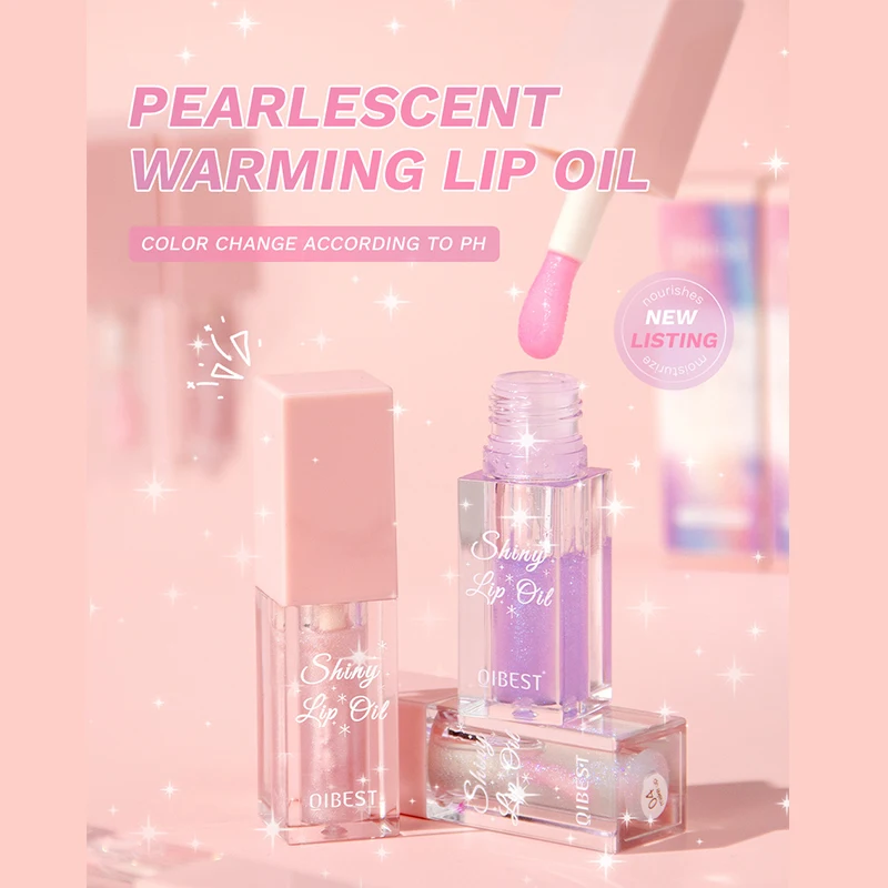 Nourishing Glitter Pearlescent Ligloss Moisturizing Color Changing Mirror Lip Oil Makeup Lasting Lip Tint Plumper Cosmetics