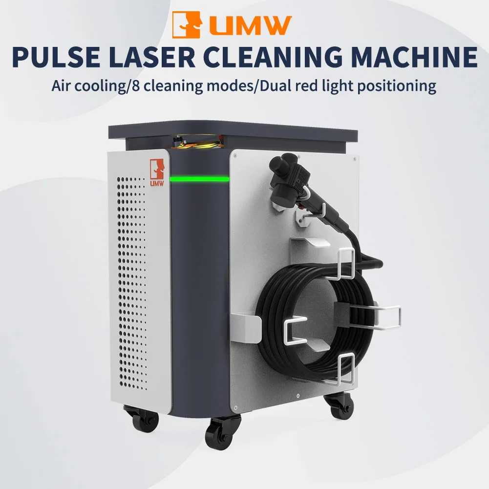 Portable Air-Cooled Pulsed Laser Cleaning Machine for Metal Rust And Wood Paint Removal Industrial Grade Handheld Laser Cleaner