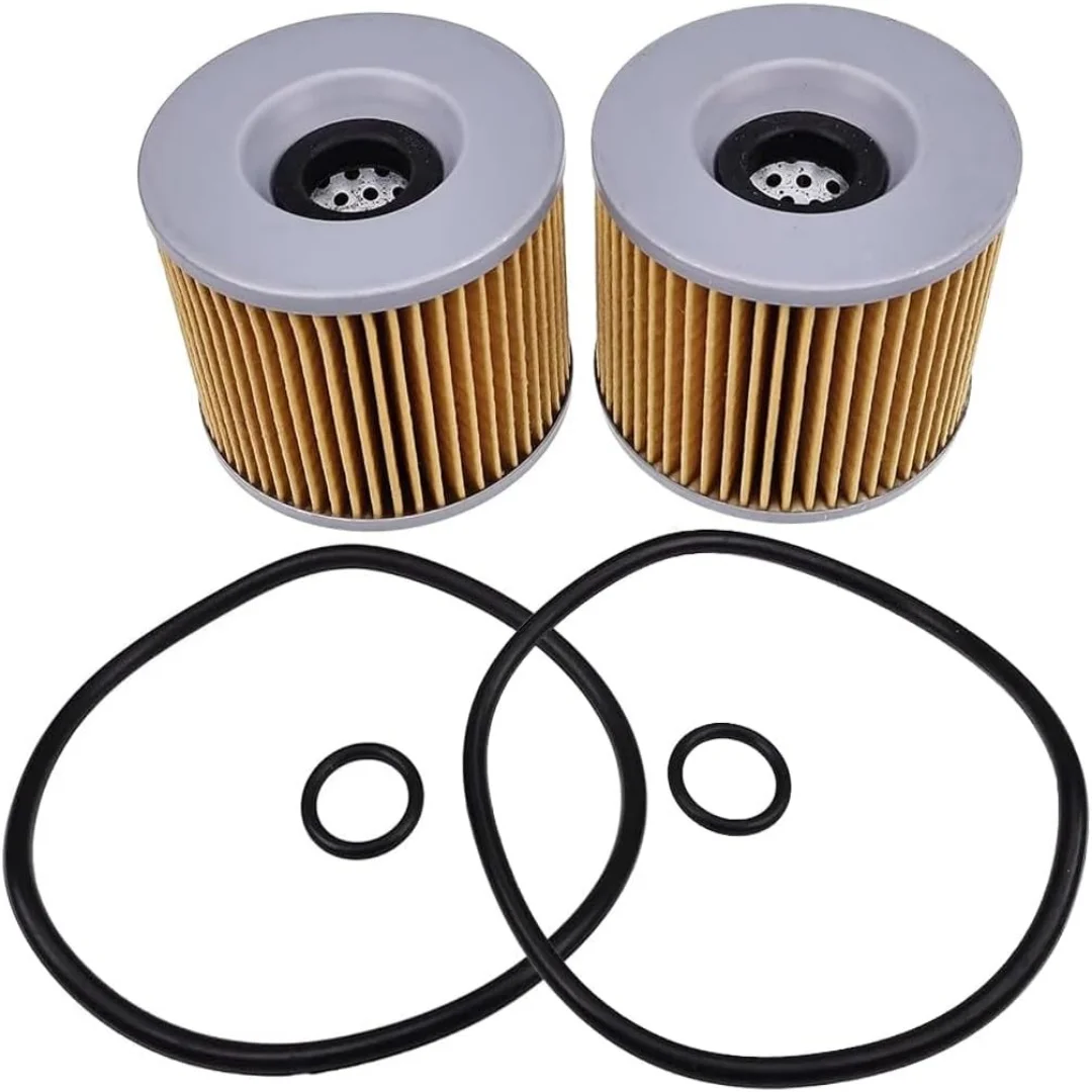 Filtre à huile HF401 16099-003, 2 pièces, pour Kawasaki ZG1000 Concours 1000 GPX600R ZR400 ZEPHYR 400 1989-1995,ZX550 GPZ 550 1982-1992