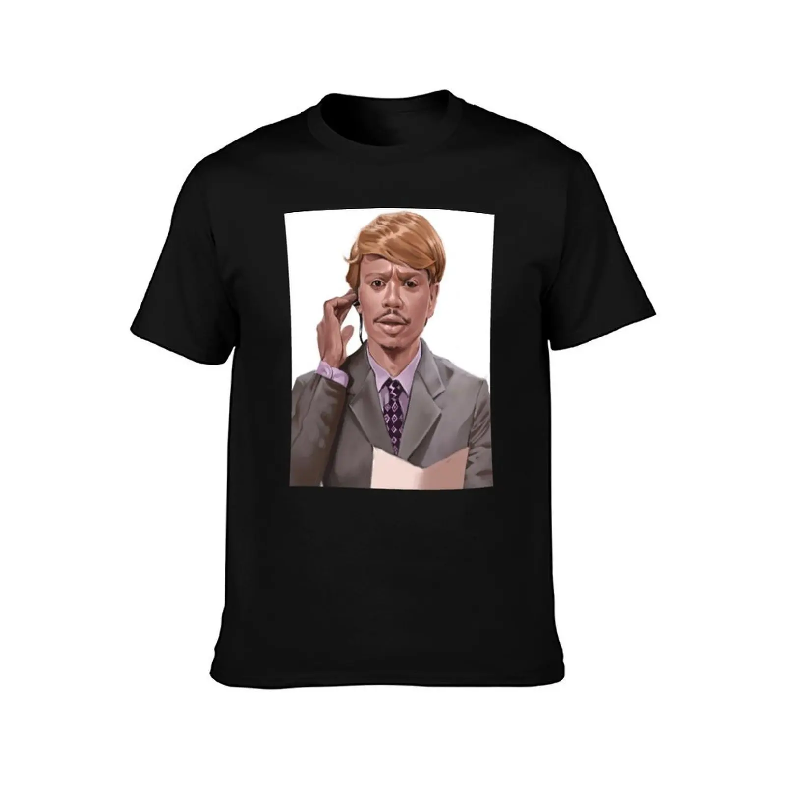 Dave Chappelle T-Shirt, Summer Casual Cotton Tee, Oversized Streetwear Tops, Vintage Graphic Print, Loose Fit Short Sleeve