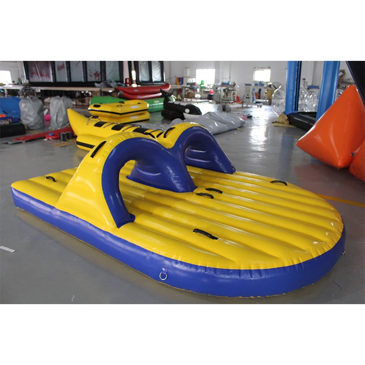 Inflatable Towable Bandwagon Boat Water Sport Toy for 4 Persons