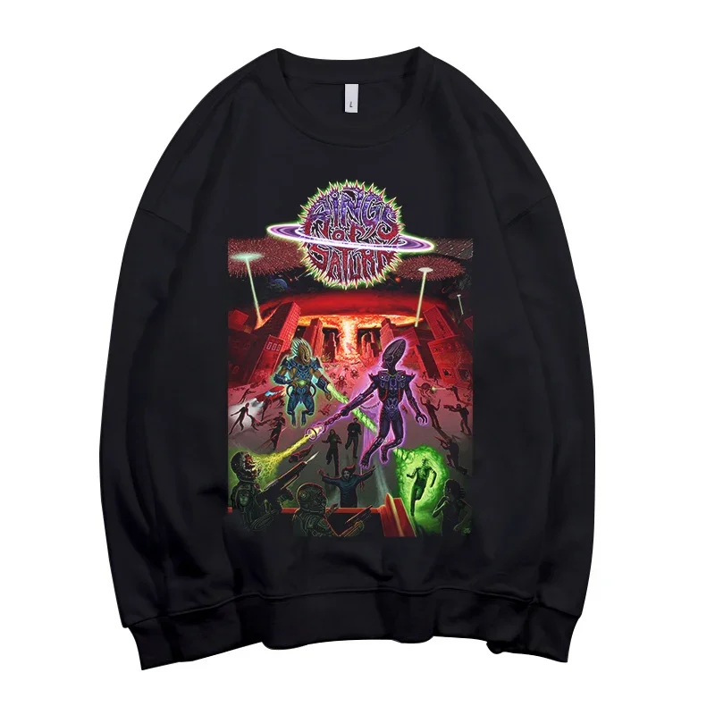 

New Fashion Rings of Saturn Funny Alien Printed Hoodie Sweatshirts Harajuku Streetwear Hiphop Oversized Sweatshirts Pullovers