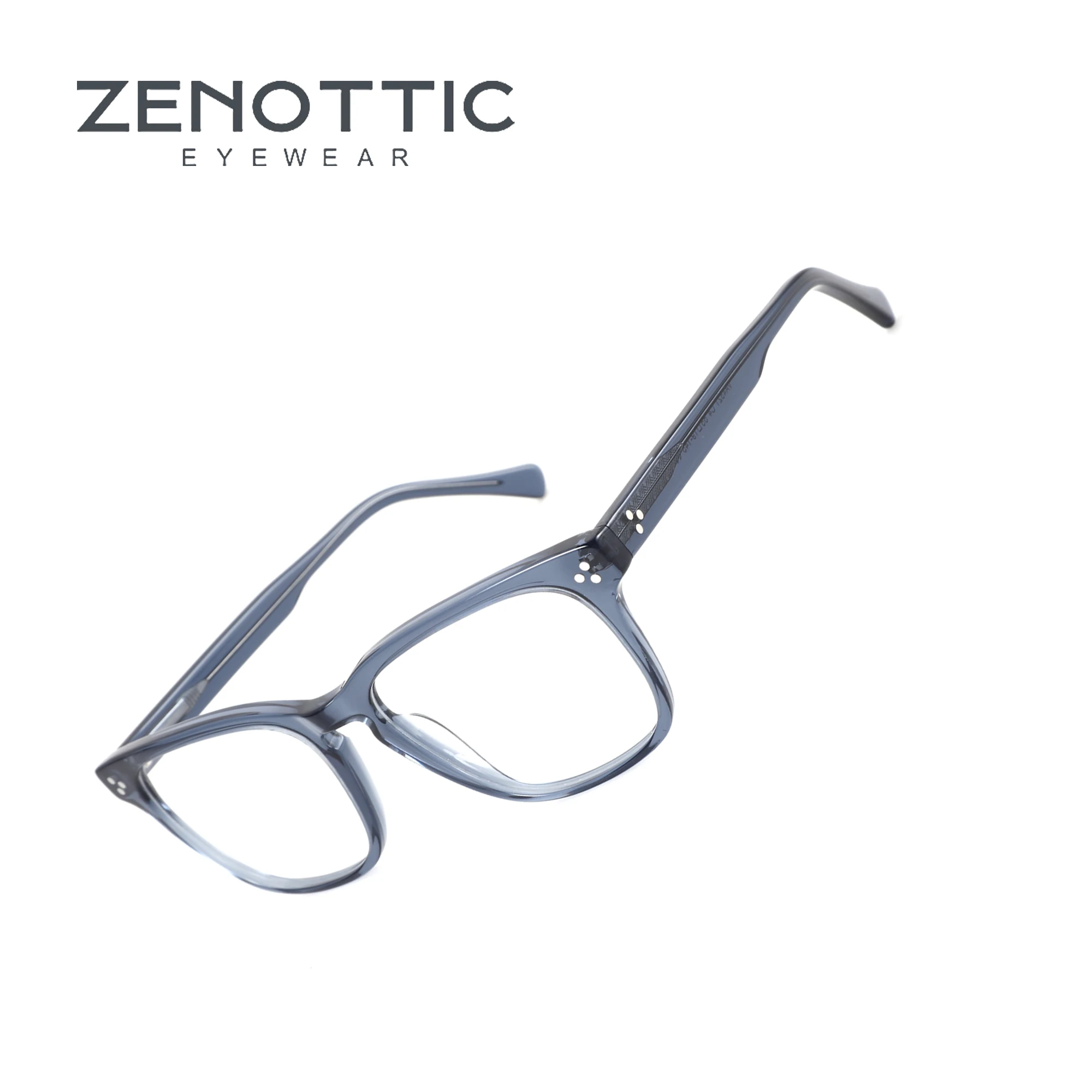 

ZENOTTIC New Casual Fashion Acetate Optical Frame Solid Color Square Men's Glasses