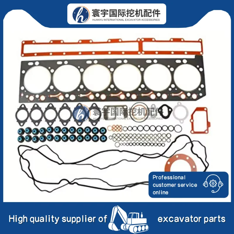 4089758 Kit de juntas de motor de cilindro superior compatible con motor Cummins 8.3L QSC ISC Piezas de repuesto de motor diésel Piezas de maquinaria
