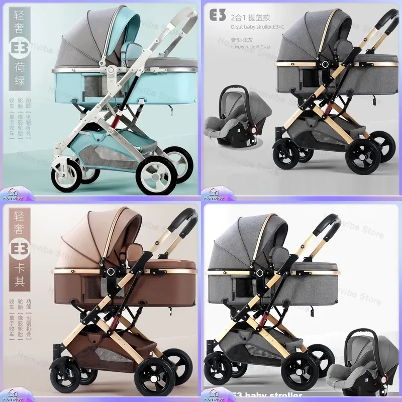 Foldable Pet Stroller Shock Absorbing Dog Cat Carrier Cart Multifunctional Two Way Pushchair Outdoor Travel Pram for Small