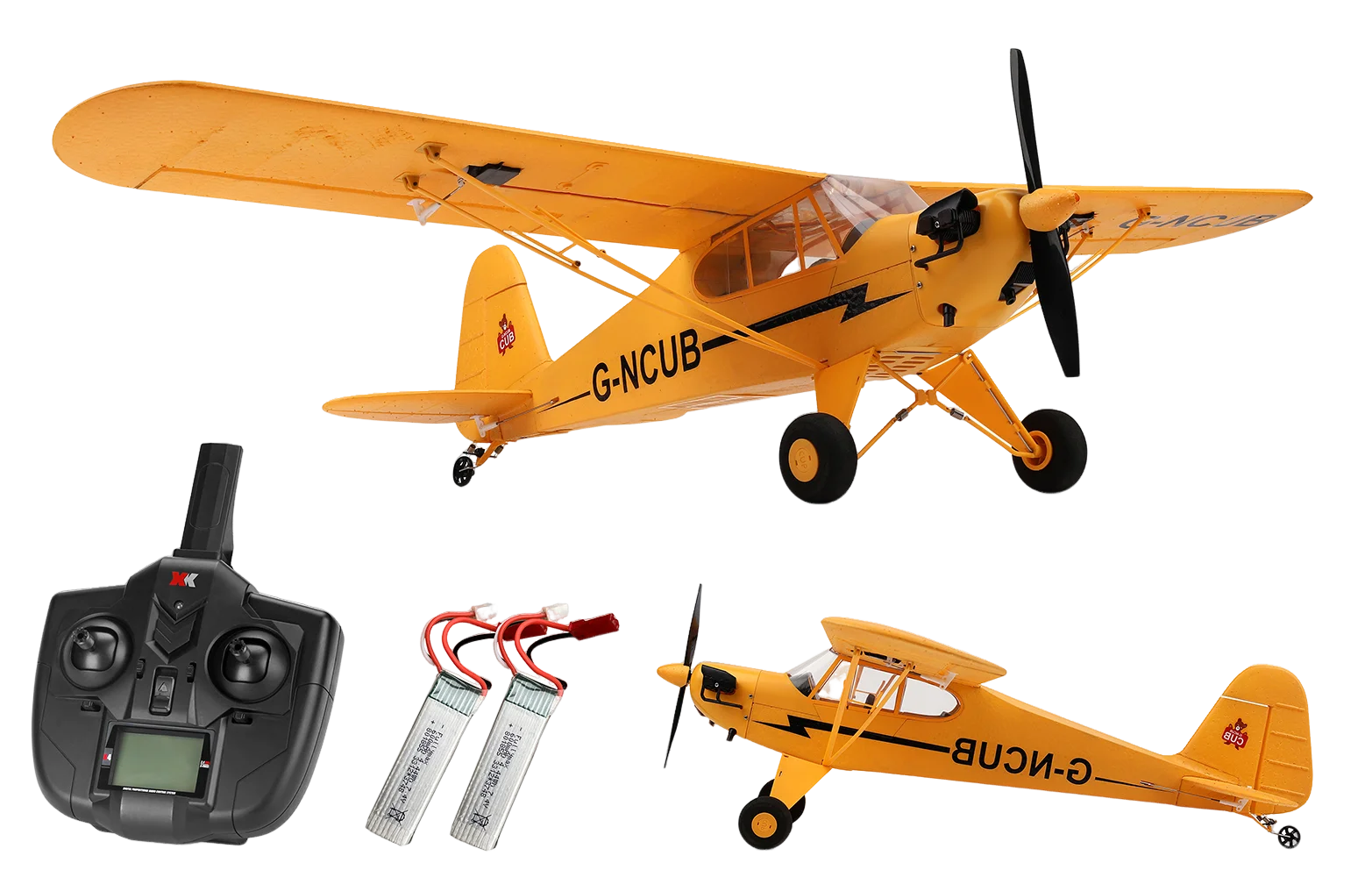 

A160 J3 RTF Large 25.6-Inch Brushless RC Plane 2.4GHZ 6-AXIS Gyro Remote Control Airplane 5CH EPP World War Aircraft Smart-Fly