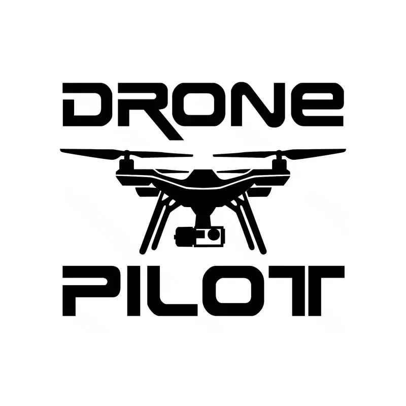 Adesivo de vinil à prova d'água para piloto de drone, decalque estiloso para para-choque de carro, janela traseira, capacete de motocicleta, peças de 