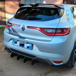 Fit  Renault Megane GT Style 2015 2016 2017 2018 2019 2020 Year Rear Diffuser Bumper Lips Spoiler Splitter Body Kit Accessories