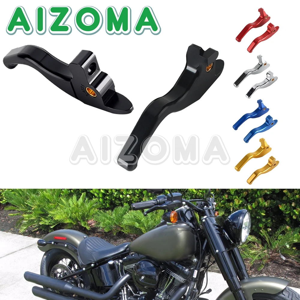 Motorcycle Brake Clutch Lever Aluminum 3 Fingers Clutch Perch Controls For Harley Softail Fat Boy S FLSTFBS Slim S FLSS 2017