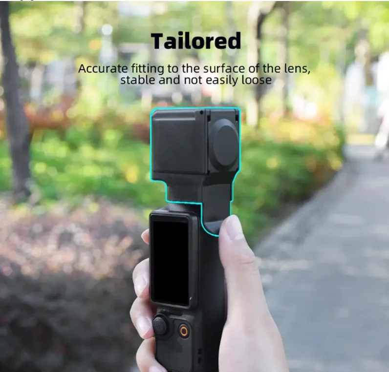 Cubierta de tapa de lente para DJI OSMO Pocket 3, tapa de lente de cámara cardán, carcasa protectora, accesorios de marco fijo a prueba de arañazos