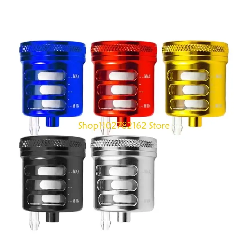 

547B Easy Installation Aluminum Brake Fluid Reservoir Oil Cup Rustproof Cylinder Oil Cup Motorbike Accessory