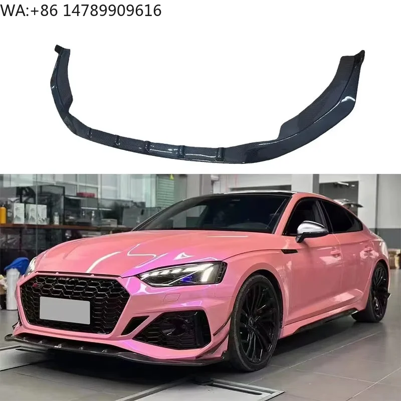 

Premium Bespoke Facelift Body KitRS5 High Quality K Style Carbon Fiber Front Lip Front Bumper Lip Front Splitter For RS5 2020-2