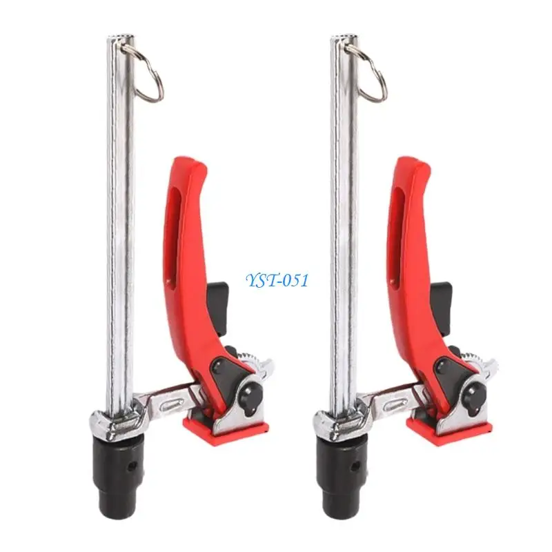 E15A 2Pcs Desktop Quick Acting Hold Down Clamp Universal Adjustable Fixed Clip