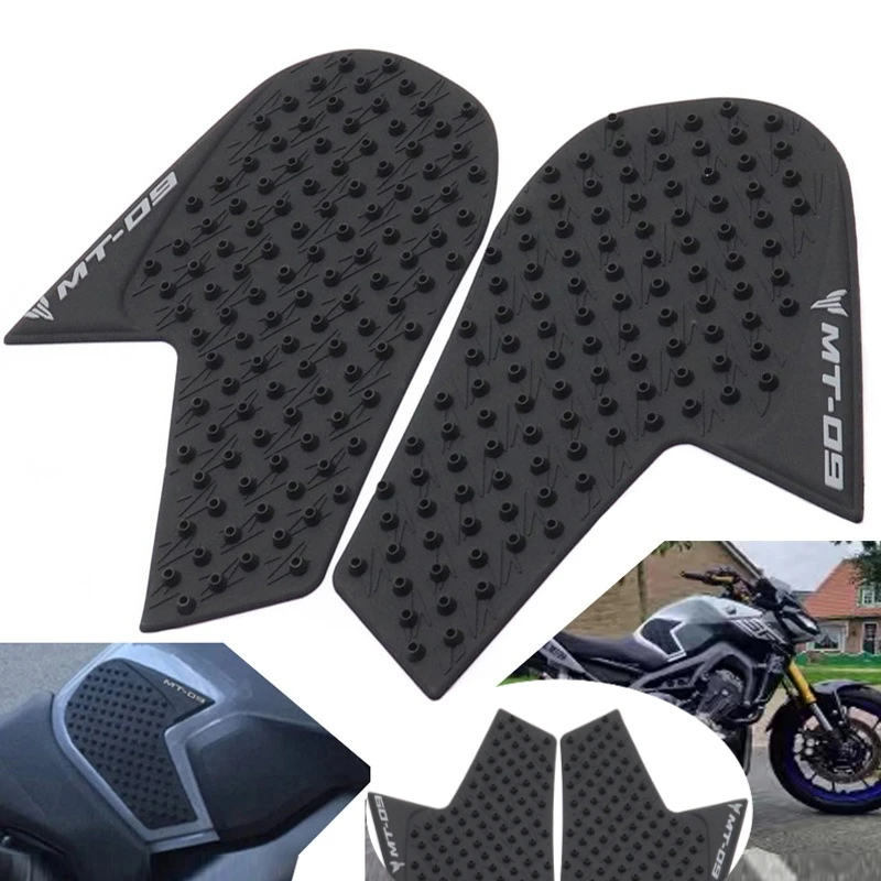 

Motorcycle Tank Pad Protector Stickers Gas Knee Grip Side Traction Pad Decals SetFor Yamaha MT09 MT-09 2014 2015 2016 2017 2018