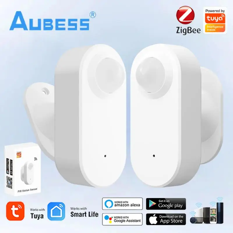 Tuya Zigbee Human Presence Detector Smart PIR Motion Detection Sensor Wireless Wave Motion Sensor Support Alexa Google Assistant