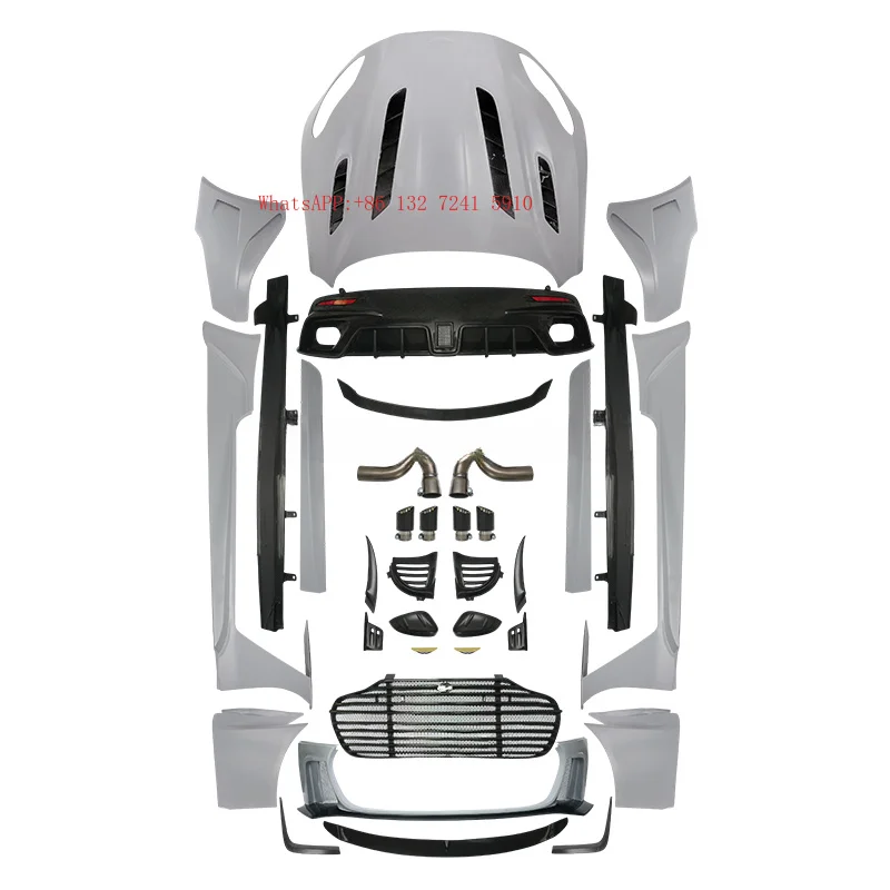 Hongsheng Products  Style  for  New Car Body Kits with Bumpers and Canopy Semi-Carbon Fibre Exterior Accessories