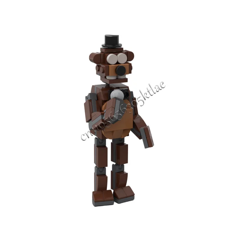 105 PCS Série de Personagens de Jogos Populares Gala Bear Golem MOC Personalizável Bloco de Construção Modular Criativo DIY Brinquedo de Festival para Meninos