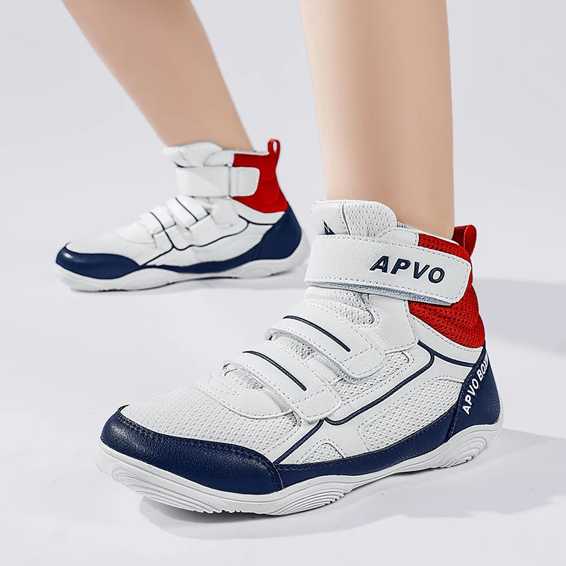 

Professional Kids Wrestling Shoes White Children Boxing Sneakers Boys Girls Comfortable Training Shoes Kids Fighting Shoe