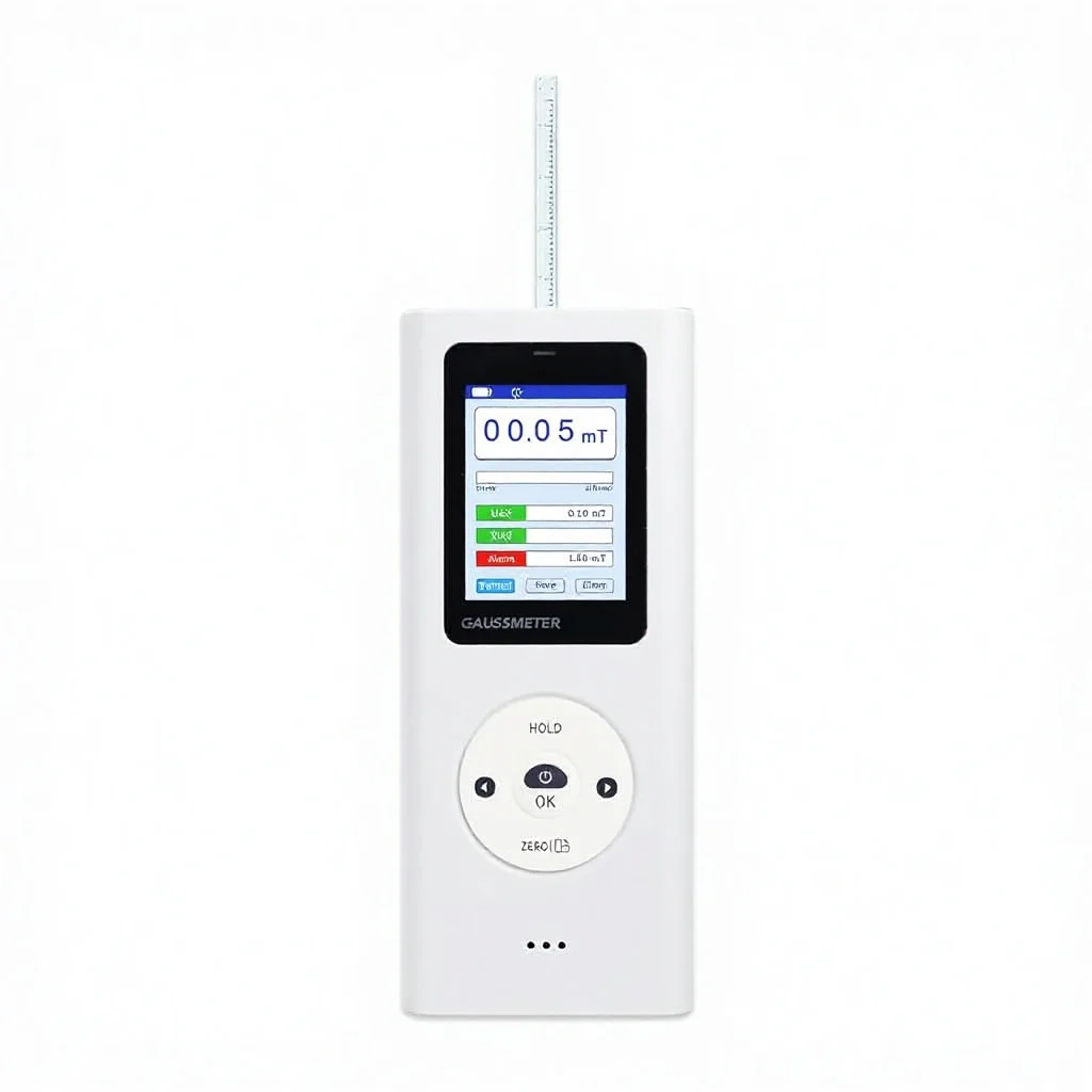 Digital Gauss Meter High Accuracy High-Sensitivity Magnetic Field Tester HD Color Display 025k Gs Range (0~2500 MT) Data