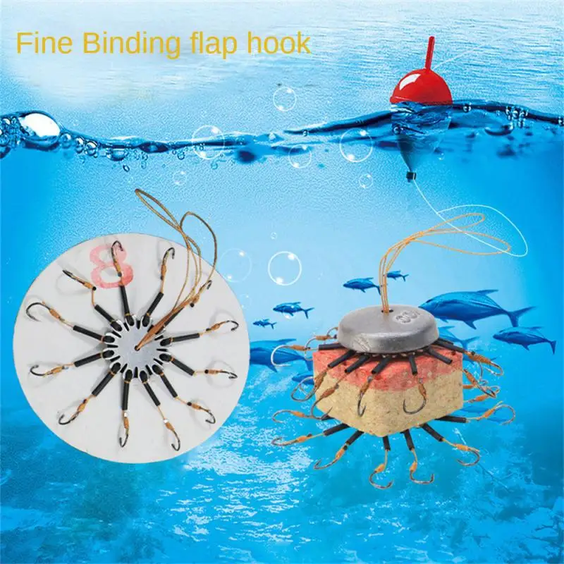 الكثير من خطافات الصيد لطعم سمك الشبوط ، مجموعة من الخطافات مع خط الصيد ، مضاد للانفجار ، خط pe مع خرطوم ، خطافات الكربون الصلب