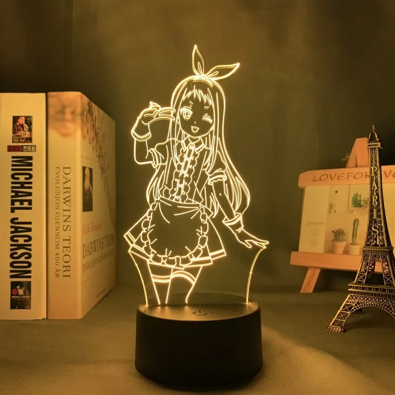 Blend S Hideri Kanzaki Led Night Light For Bedroom Decor Nightlight Anime Waifu Gift Table 3d Lamp