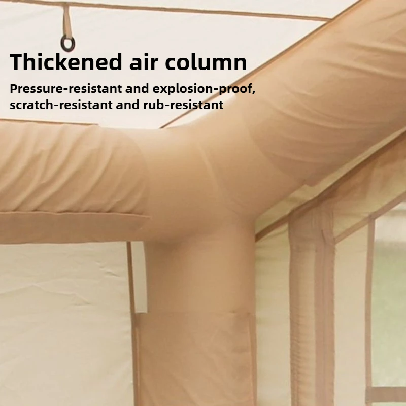 المحمولة سميكة غير نافذ للمطر مخيم خيمة قابلة للنفخ يندبروف في الهواء الطلق مساحة كبيرة قابلة للطي خيام قابلة للنفخ معدات خيمة التخييم #3