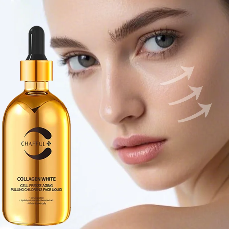 120ml golden collagen whitening anti wrinkle essence - reduce fine lines, brighten skin, and quickly moisturize