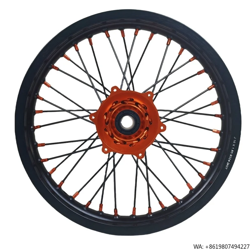 

Fit HUSQKY Motorcycle Aluminum Alloy Wheels Set Accepted Customized Colors Logos Sizes 14 18 19 21 Inch