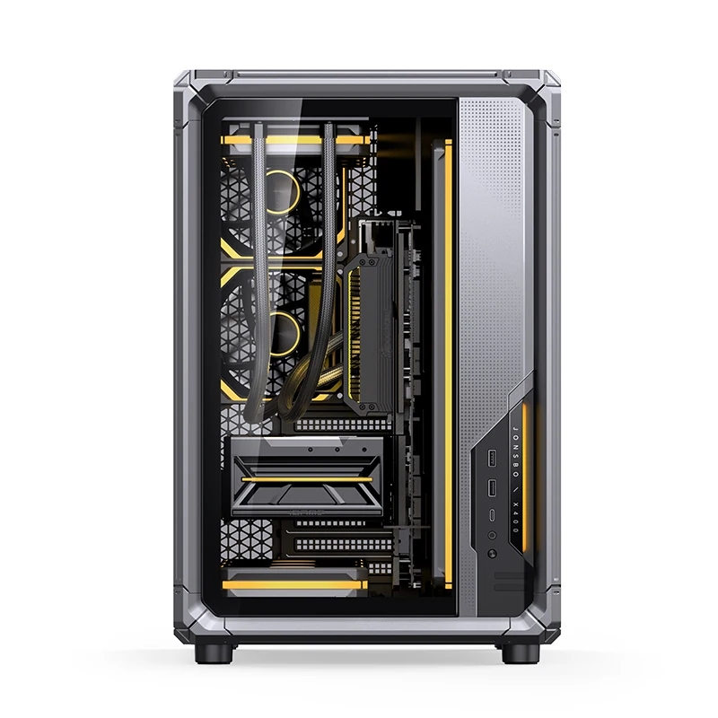 Jonsbo X400 Deep Space Gray ATX Sea View Room Gaming Computer Case Support 360 Water-cooled 5V ARGB Lighting Effect MATX Chassis