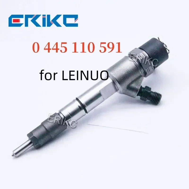 

ERIKC 0445110591 Auto Fuel Pump Injection Nozzle 0 445 110 591 Common Rail Fuel Injector 0445 110 591 for Engine CRI2-16 LEINUO