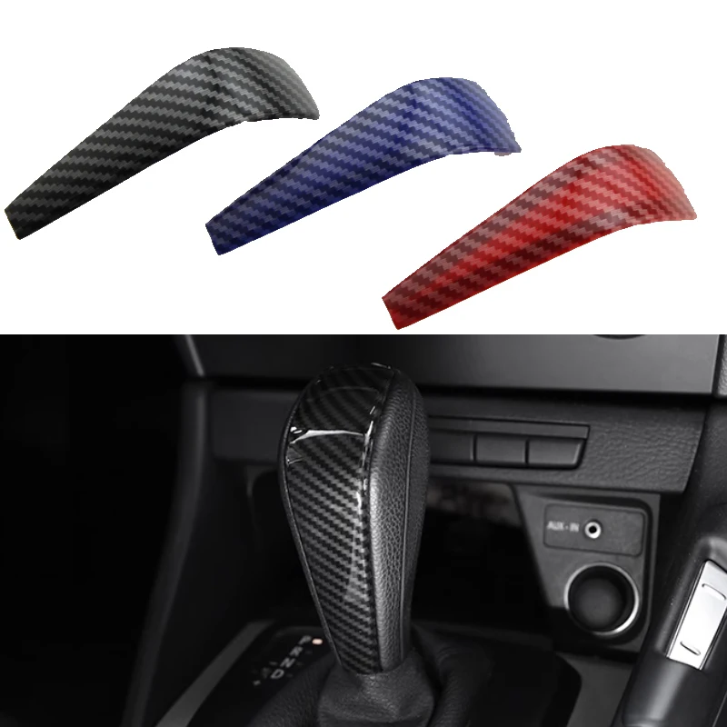 Car Gear Head Shift Knob Decoration Cover Trim For BMW X1 (2011-2013) 1 Series 2008-2011 3 Series 2006-2012 E87 E90 E92 E93