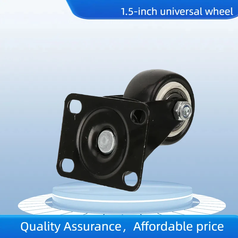 1.5-Inch Gold Diamond Universal Casters with Small Brake Pulley – Ultra-Silent