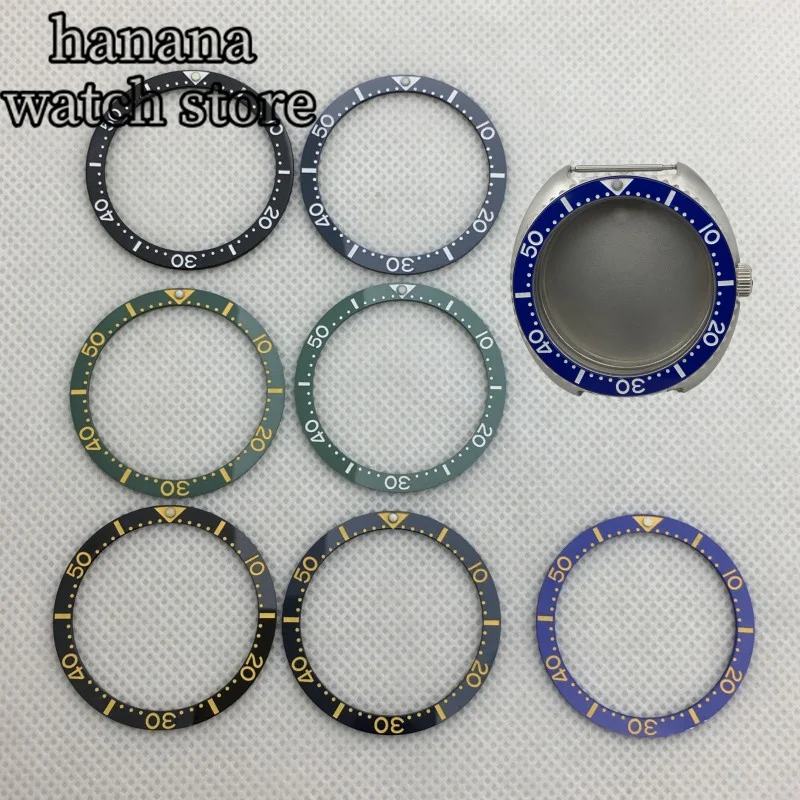 Ceramic bezel 39.3 x 32.8mm x 3.3mm flat bezel