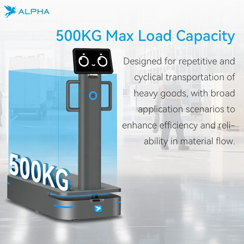 Alpha Oxbot F150 AMR Warehouse Robot Autonamous Navigate Transport Handling Robot Delivery Robot For Factory AGV